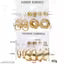 Goldiwala Wedding Season Earring | Stylish Earring Combo |High Quality Beautiful Allure Drops Earrings | Stud Earring Combo | Designer Western Earrings | Stylish Korean Earring Collection in Gold-plated for Women & girls