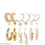 Stylish Hoop Earrings /Latest Earrings with classy look /Earrings for girls /Party Wear Earrings /Fancy Earrings /Classic Hoop Earrings /Baalian for girls/Combo of Hoop Earrings