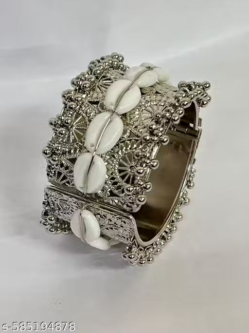 FOLDOVER BRACELET OXIDISED SILVER BRACELET