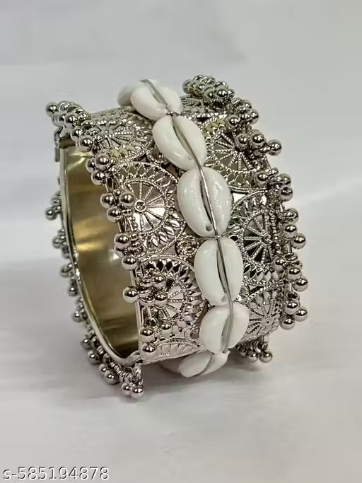 FOLDOVER BRACELET OXIDISED SILVER BRACELET