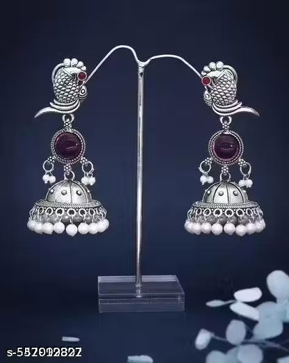 women's Latest Design Monalisa Earrings | Stone Earrings | Stone Earrings for Girls & Women| Pair of Stone Studs | Premium Quality Brass Stone Studs | Pair of Stone Earring by Jewellery Studio (combo of 2)