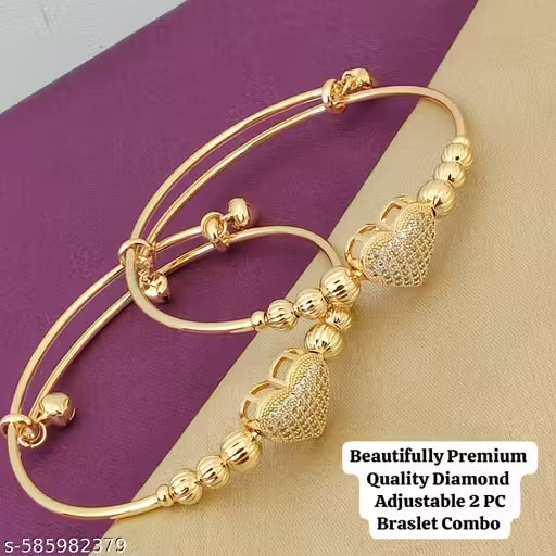 Beautifully Premium Quality 2 PC's Adjustable Braslet Combo