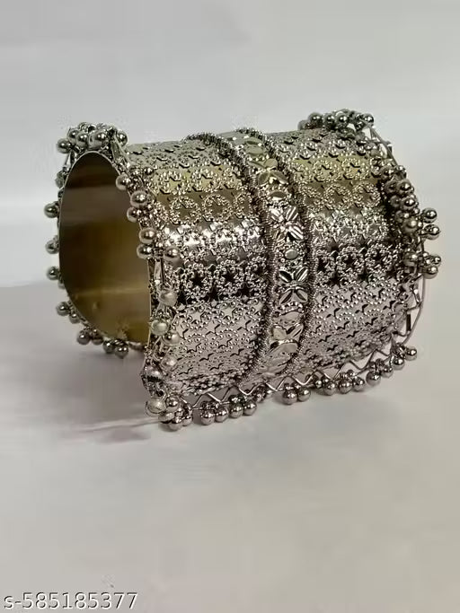 FOLDOVER BRACELET OXIDISED SILVER BRACELET