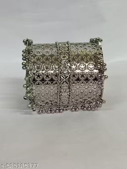 FOLDOVER BRACELET OXIDISED SILVER BRACELET