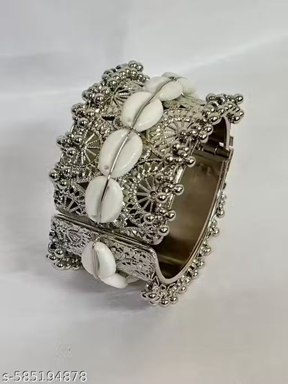 FOLDOVER BRACELET OXIDISED SILVER BRACELET
