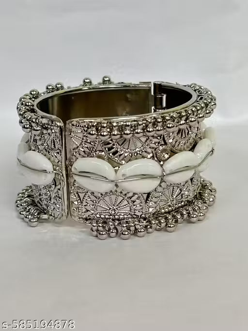 FOLDOVER BRACELET OXIDISED SILVER BRACELET
