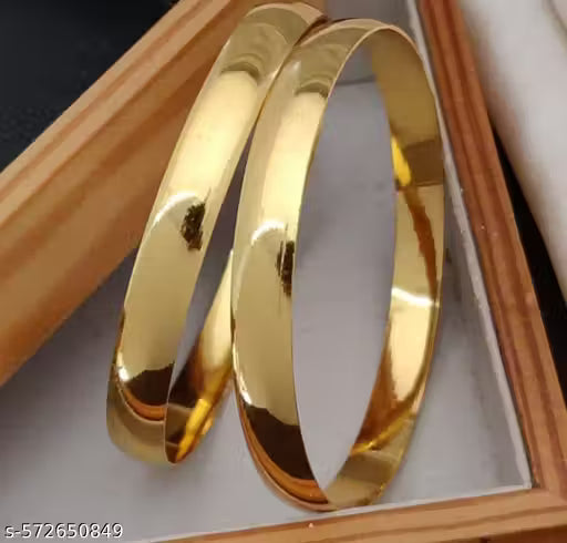 Designer Radiant Brass Kada Bangles for Functions & Occasions