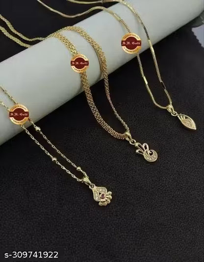 Shubh Jewels New Trending And Stylish Necklaces For Girls And Women (Combo Pack Of 3)