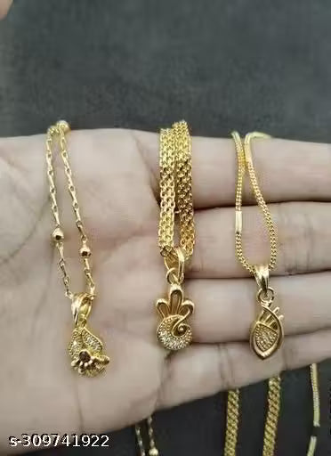 Shubh Jewels New Trending And Stylish Necklaces For Girls And Women (Combo Pack Of 3)