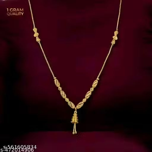 Daily wear 1gram gold plated neckpiece