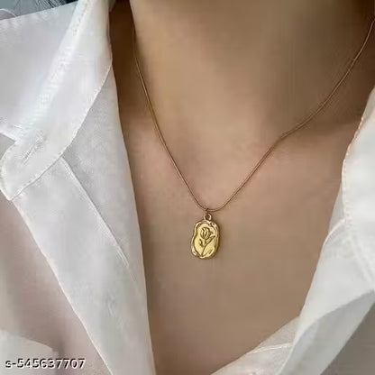 New Design Premium Quality Rose flower Girls Pendant Chain || Girls Locket || Girls necklace chain || chain for girls || women nechlace chain || pendant chain || Trendy necklace chain || necklace