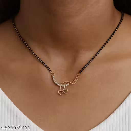 shimmering beautifull pack of 6 mangalsutras for womens