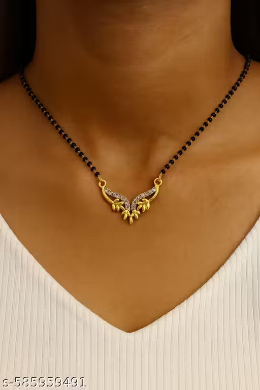 shimmering beautifull pack of 6 mangalsutras for womens